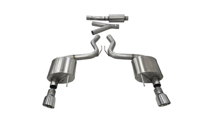 Corsa 2.75" Dual Exit Cat-Back Exhaust | 2015-2017 Ford Mustang Ecoboost (14343)