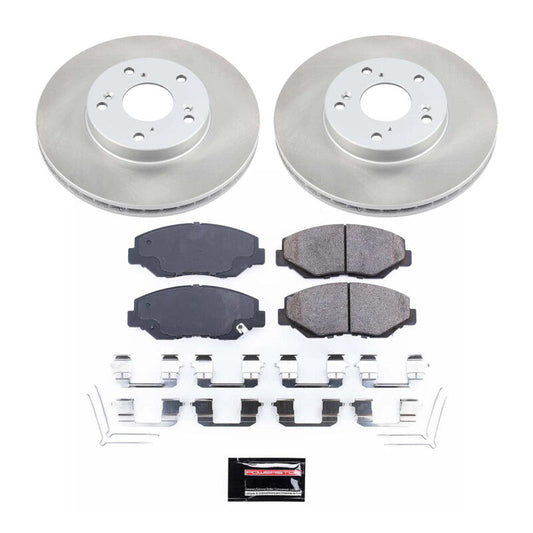 PowerStop 03-11 Honda Element Front Semi-Coated Rotor Kit (SC1043)