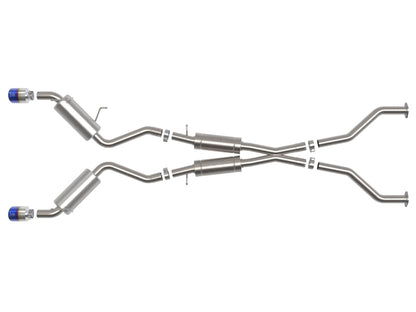 aFe Takeda Blue Flame Tip Cat-Back Exhaust System | Nissan 370Z (09-20) (49-36139-L)