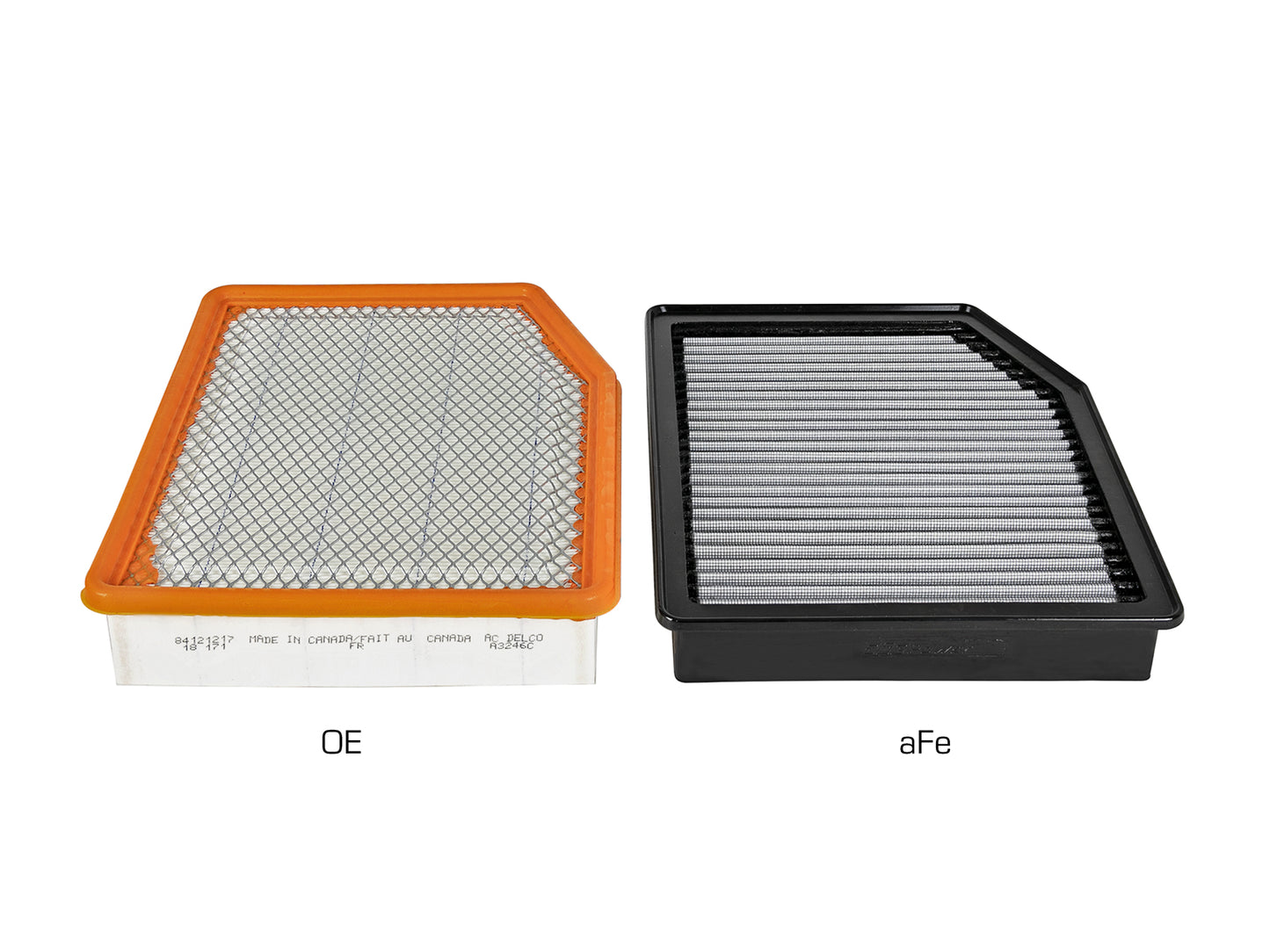 aFe MagnumFLOW Pro DRY S OE Replacement Filter | GM Silverado/Sierra 1500 V6/V8 (19+) (31-10292)