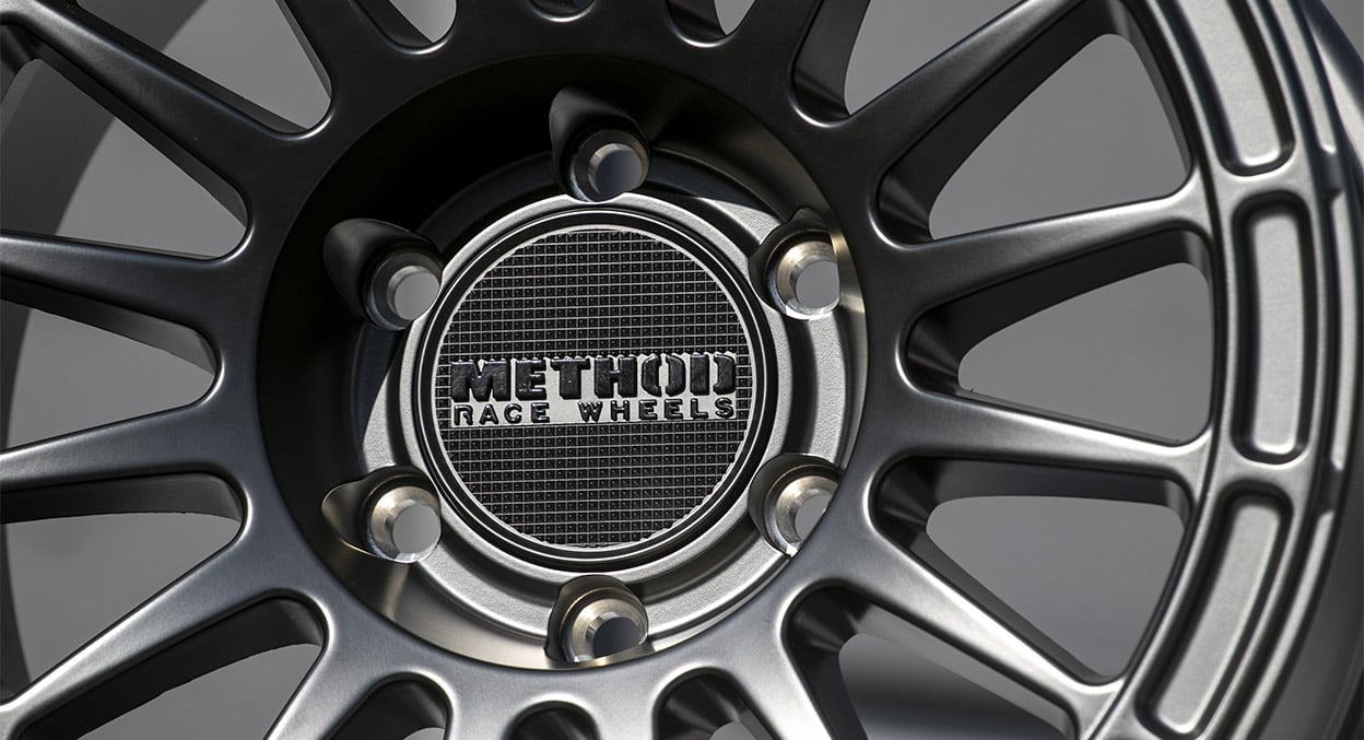 (set of 4) Method MR314 Gloss Titanium | 17x7.5" +25mm | 5x150mm Wheel