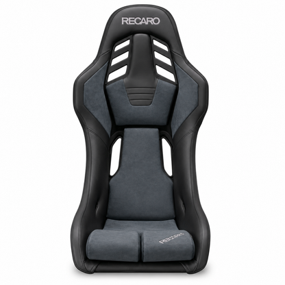 Recaro RSS UT (Large / FRP) - Artificial Leather Black / Ultra Suede Gray