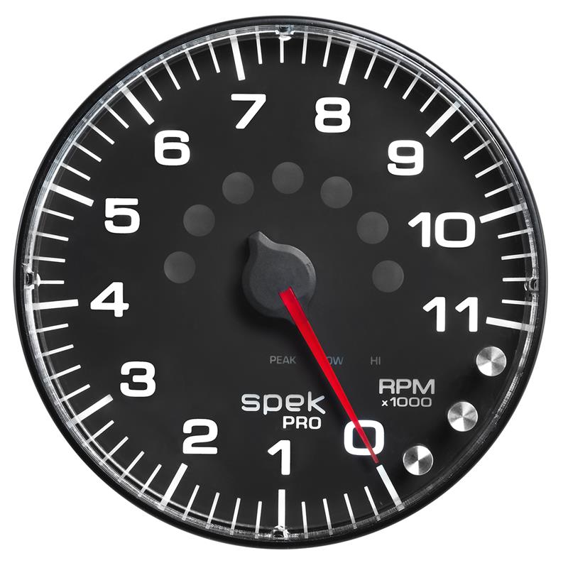 Autometer Spek-Pro 5" Tachometer W/Shift Light 11K RPM