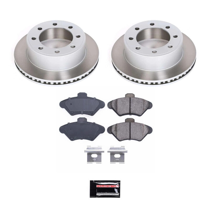 PowerStop 94-98 Ford Mustang Front Semi-Coated Rotor Kit (SC1299)