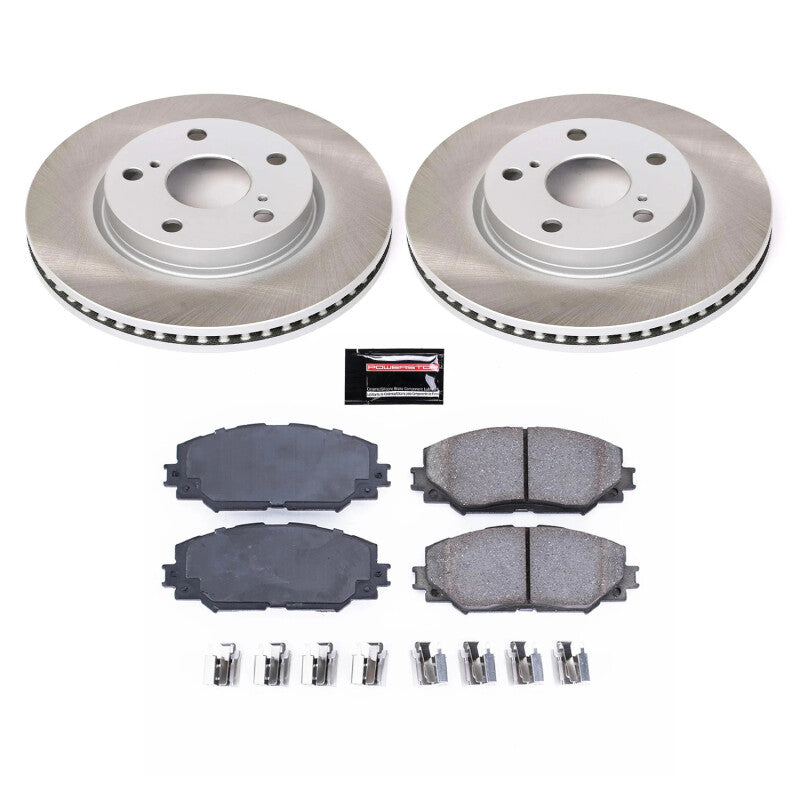 PowerStop 06-18 Toyota RAV4 Front Semi-Coated Rotor Kit (SC258)