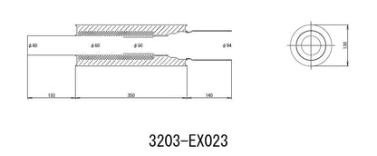 HKS Hi-Power Muffler - 96mm Tip