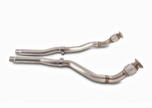 AWE Tuning Non-Resonated Downpipes for Audi 8R Q5 / SQ5 3.0T (3220-11016)