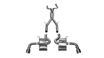 Corsa 2.75in Xtreme+ Dual Rear Exit Cat-Back Exhaust w/ Single 4.5in Polis Tips | Chevy Camaro SS (16-18) (14773)