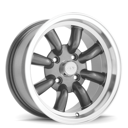 (set of 4) Konig Rewind Graphite | 16x7" +0mm | 4x114.3mm Wheel