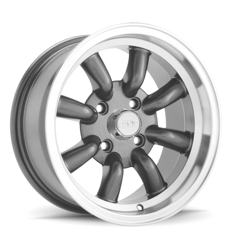 (set of 4) Konig Rewind Graphite | 15x7" +0mm | 4x114.3mm Wheel