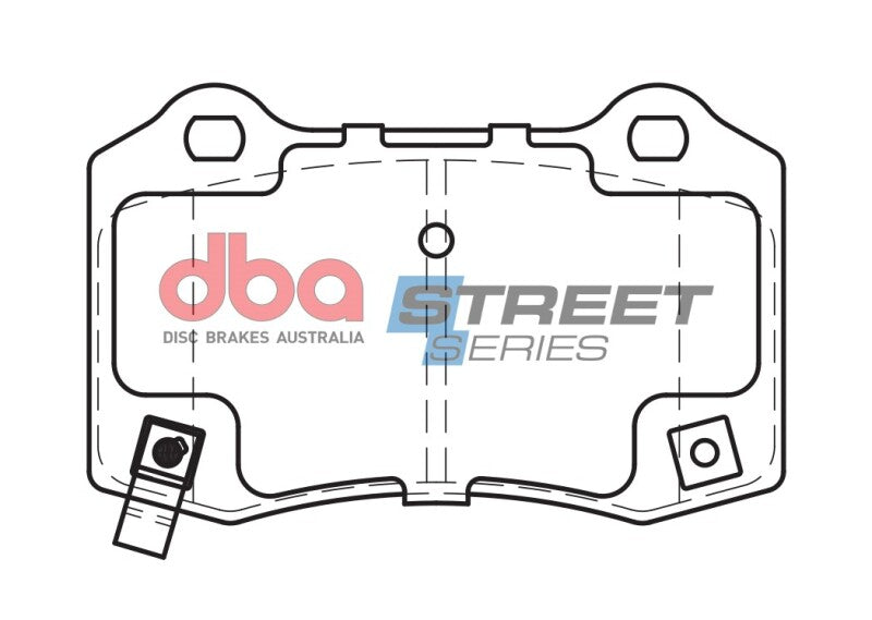 DBA Rear Street Series Brake Pads w/ Brembo Calipers | Cadillac CTS V (04-19) (DB2260SS)