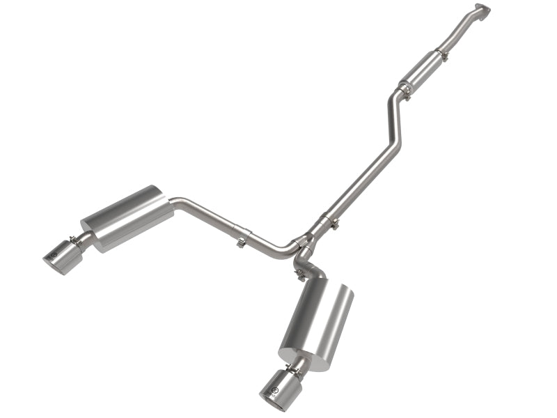 aFe 2-1/4in to 2-1/2in Cat-Back Exhaust System | Acura TSX (09-14) w/ Polished Tips (49-36629-P)