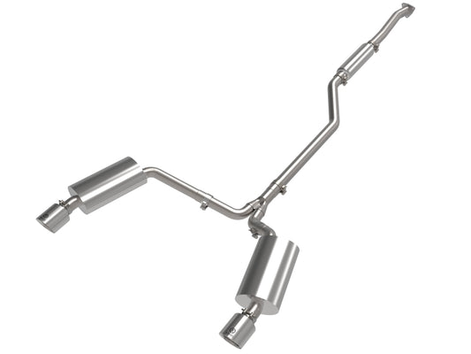 aFe 2-1/4in to 2-1/2in Cat-Back Exhaust System | Acura TSX (09-14) w/ Polished Tips (49-36629-P)
