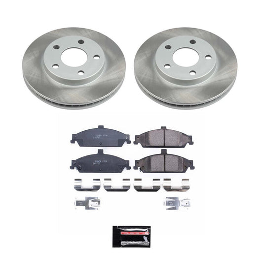PowerStop 99-05 Pontiac Grand Am Front Semi-Coated Rotor Kit (SC1551)