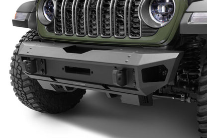 Go Rhino 18-26 Jeep Wrangler JL/JLU (Excl. LED Fog Lights) Trailline Front Stubby Bumper - Tex. Blk