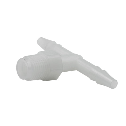 AutoMeter Fitting Tee 1/4in Hose to 1/8in NPT Male - Nylon (3276)