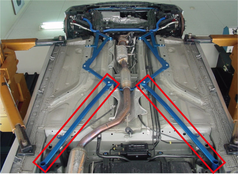 Cusco Power Brace Lower Rear Side | Honda Civic FD/FG/FA 8th Gen Sedan (06-11) (329 492 RS)