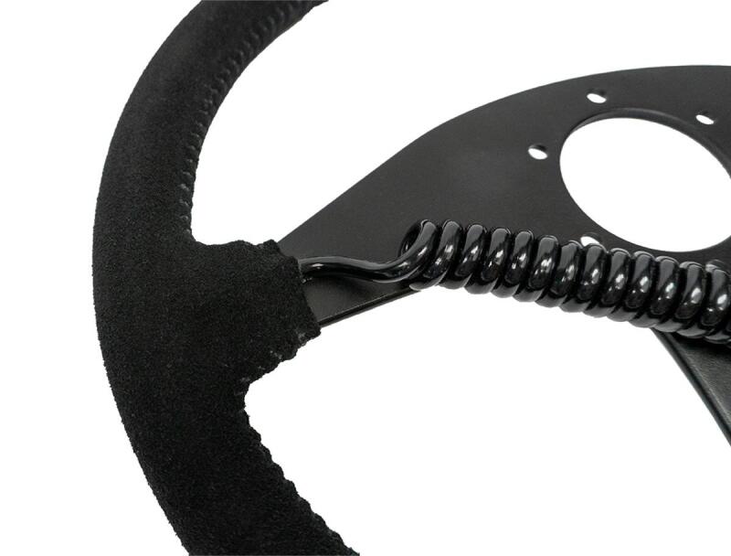 PRP G160-H Heated Flat Suede Steering Wheel Black