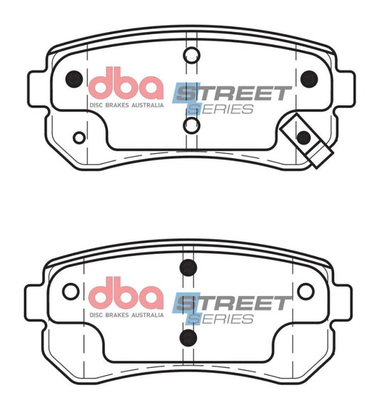 DBA Street Series Rear Brake Pads | Hyundai Accent (06-07) (DB1943SS)