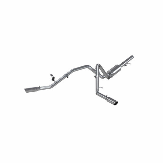 MBRP 2009 Chev/GMC 1500 4.8/5.3L EC/CC (excluding 8 bed) Cat Back Dual Split Side (Aluminum)