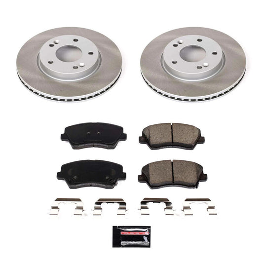 PowerStop 17-18 Kia Forte5 Front Semi-Coated Rotor Kit (SC7672)