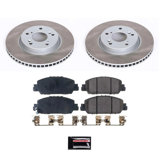 PowerStop Front Semi-Coated Rotor Kit | 2013–2022 Honda Accord (SC6515)