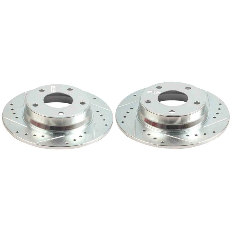 PowerStop 20-25 Nissan Sentra Rear Drilled & Slotted Rotor - Pair (JBR1912XPR)