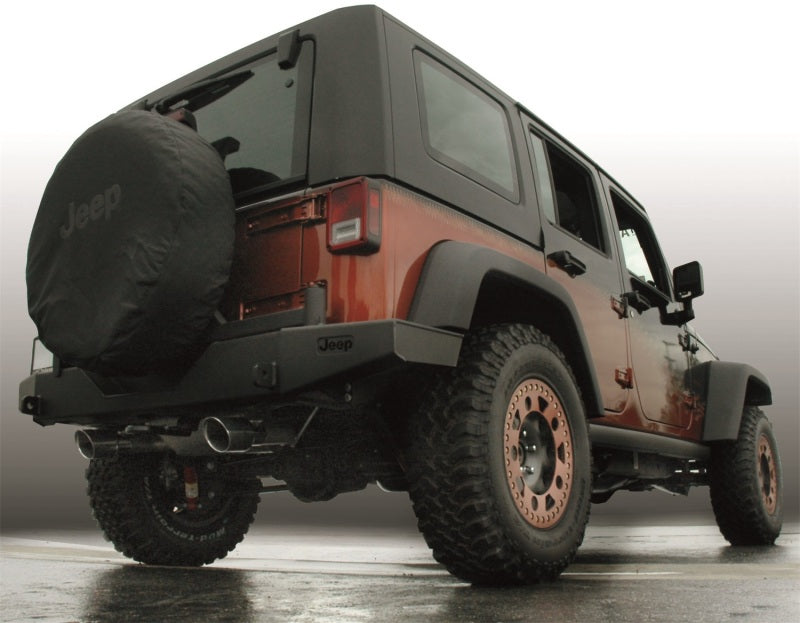 Gibson 2.5in Axle-Back Dual Split Exhaust | Jeep Wrangler JK Rubicon (07-17) (17303)