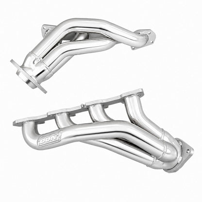 BBK 05-10 Dodge Hemi 6.1L Shorty Tuned Length Exhaust Headers - 1-7/8in Silver Ceramic