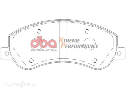 DBA Extreme Performance Front Brake Pads | Ford Transit (06-18) (DB1915XP)