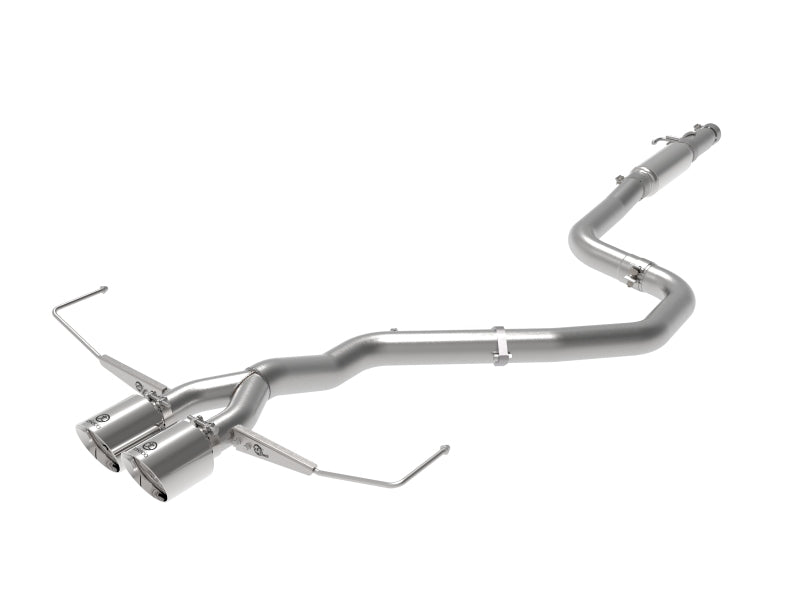 aFe Takeda 3in to 2-1/2in SS Cat-Back Exhaust | Hyundai Veloster 19-21 (49-37011-P)