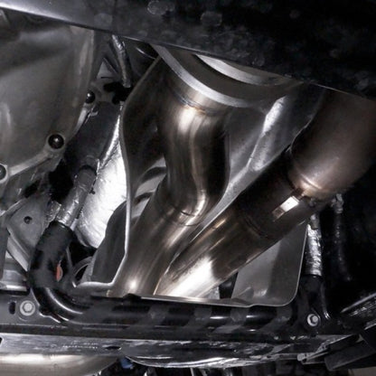 Stainless Works 3in Exhaust Factory Connection Under Bumper | Ford Raptor 3.5L (17+) (FTR17CBUB)