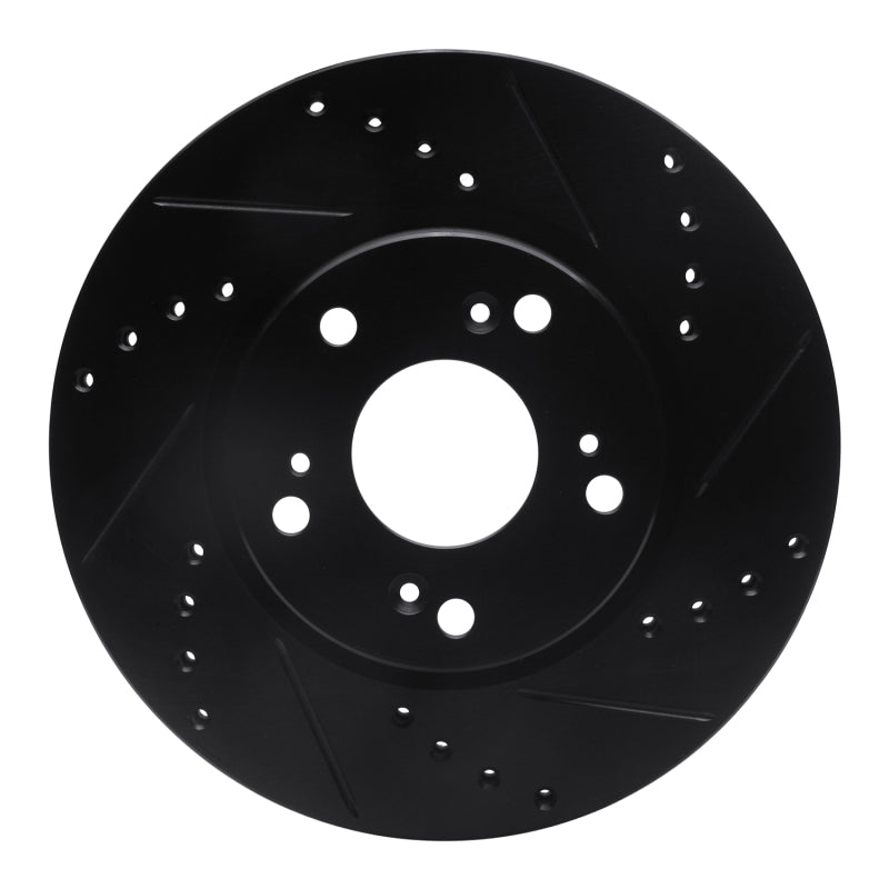 R1 ILX 03-17 Drilled & Slotted Black Rotor | Honda Accord/ILX (03-20) (ECB-59034R)