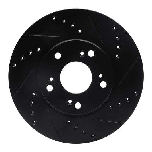 R1 ILX 03-17 Drilled & Slotted Black Rotor | Honda Accord/ILX (03-20) (ECB-59034R)