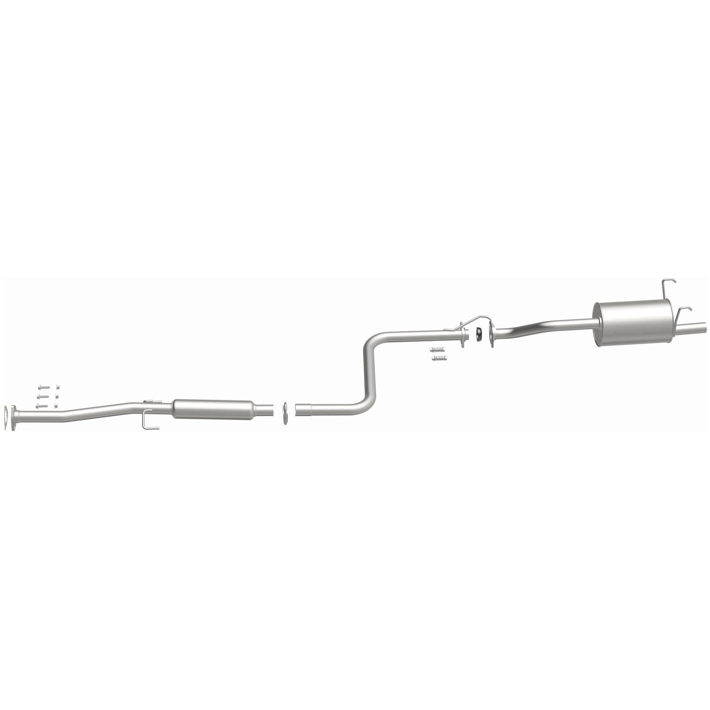 BRExhaust 1993-1995 Honda Civic del Sol 1.5L Direct-Fit Replacement Exhaust System