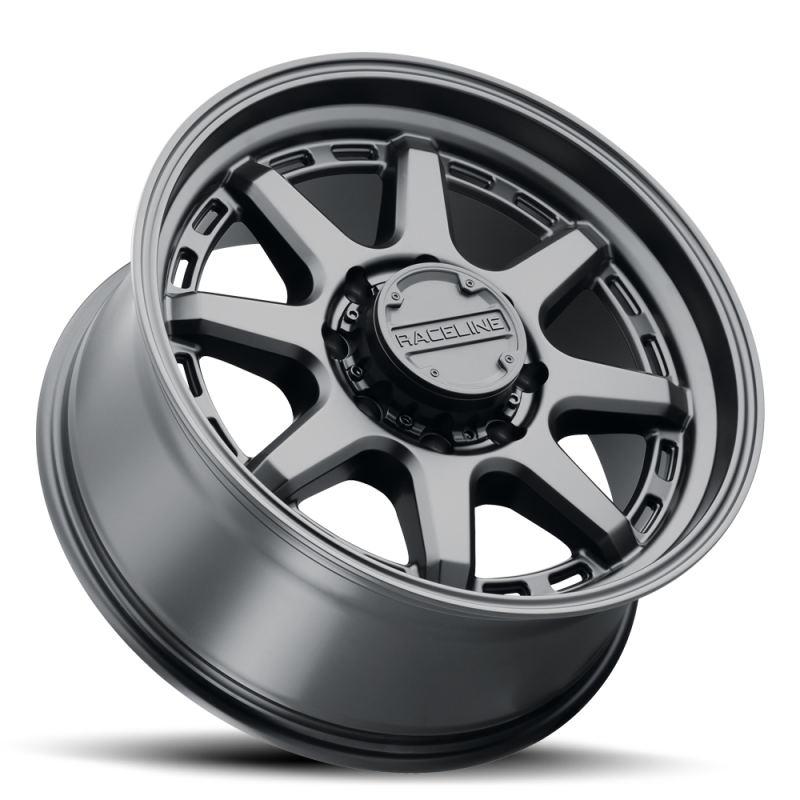 (set of 4) Raceline 947 Scout Satin Black | 16x8" +0mm | 6x139.7mm Wheel