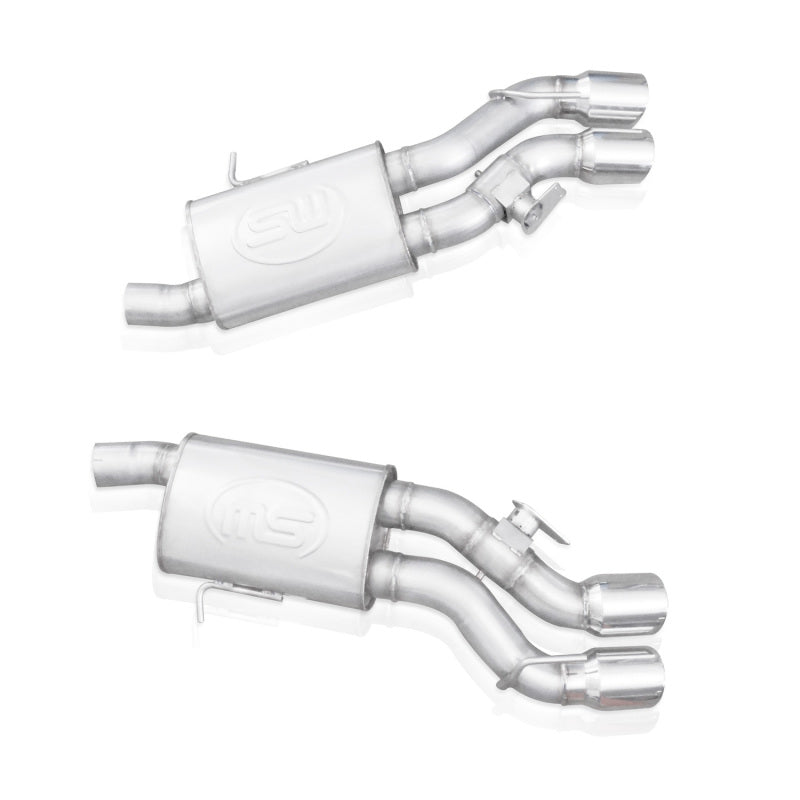 Stainless Works Axleback System Dual-Mode Turbo Mufflers 4in Tips | Cadillac CTS-V Sedan (16-18) (CTSV16MKS-PC)