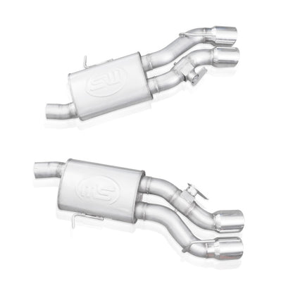 Stainless Works Axleback System Dual-Mode Turbo Mufflers 4in Tips | Cadillac CTS-V Sedan (16-18) (CTSV16MKS-PC)