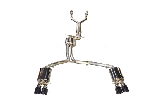 AWE Tuning Touring Edition Exhaust for Audi C7 S6 4.0T - Chrome Silver Tips (3415-42010)