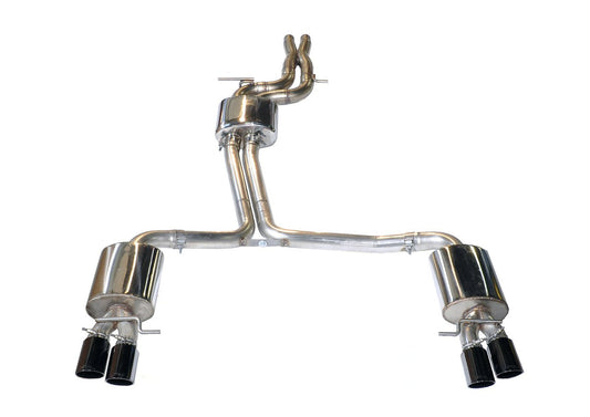 AWE Tuning Touring Edition Exhaust System for B8/8.5 S5 Cabrio (Exhaust + Resonated Downpipes) - Diamond Black Tips (3415-43012)