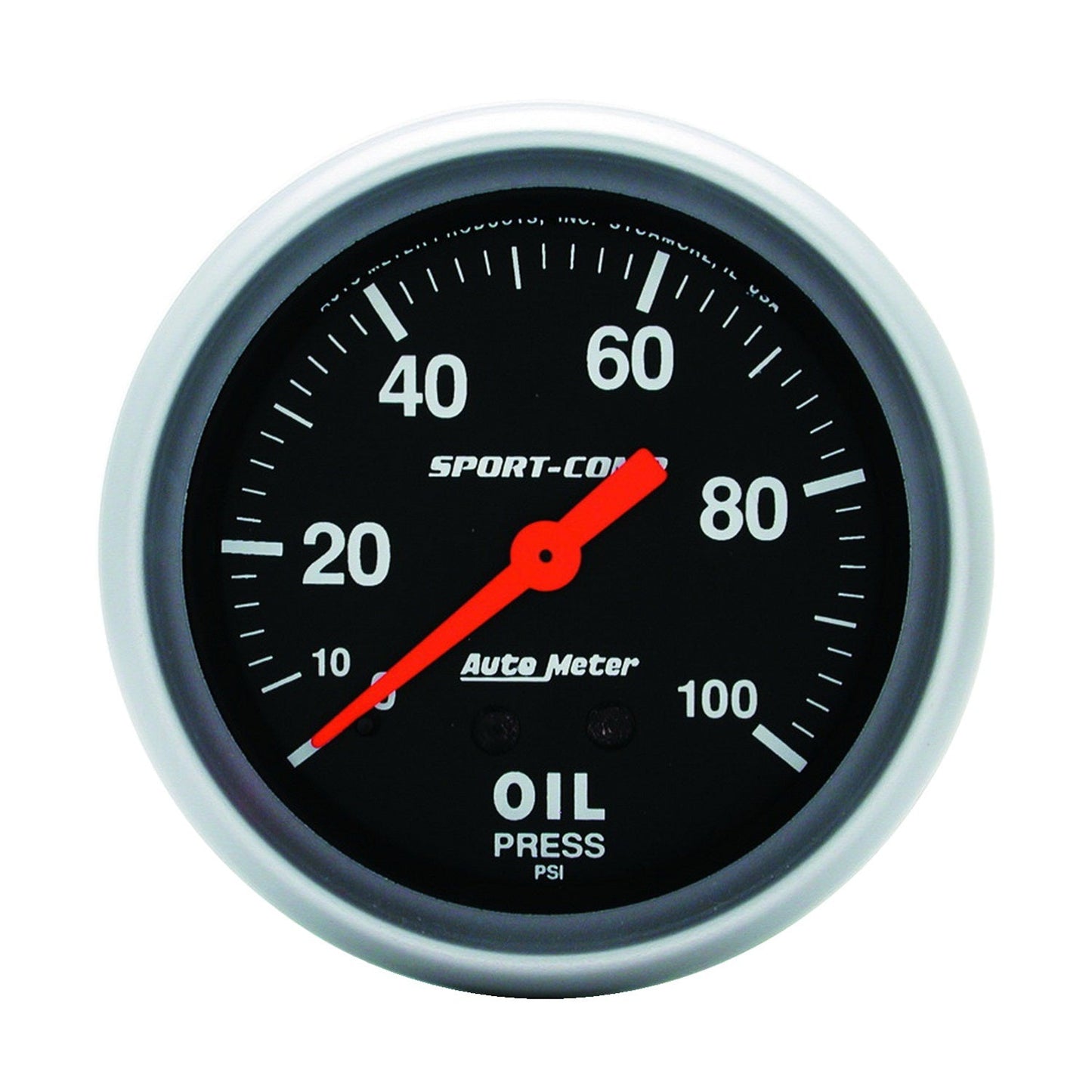 AutoMeter Sport-Comp 66.7mm 0-100 PSI, Mechanical Oil Pressure (3421)
