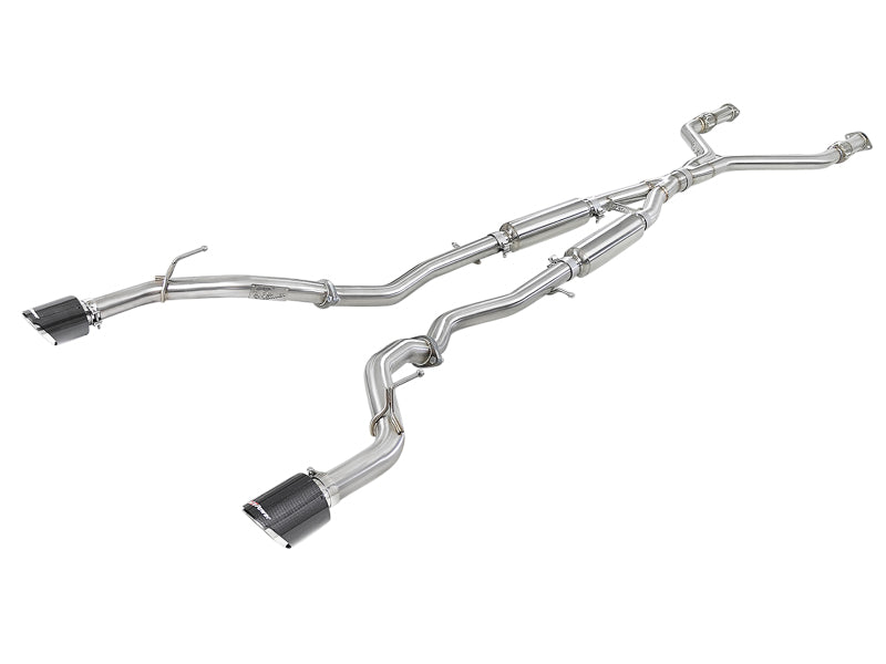aFe Takeda 2.5in SS Cat-Back Exhaust | Infiniti Q60 (17-22) (49-36134NM-C)