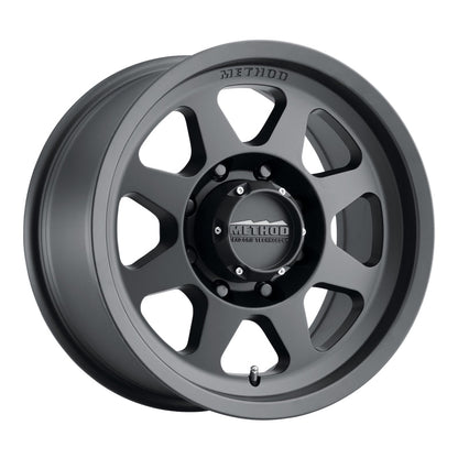 (set of 4) Method MR701 Matte Black | 17x9" -12mm | 8x6.5in Wheel