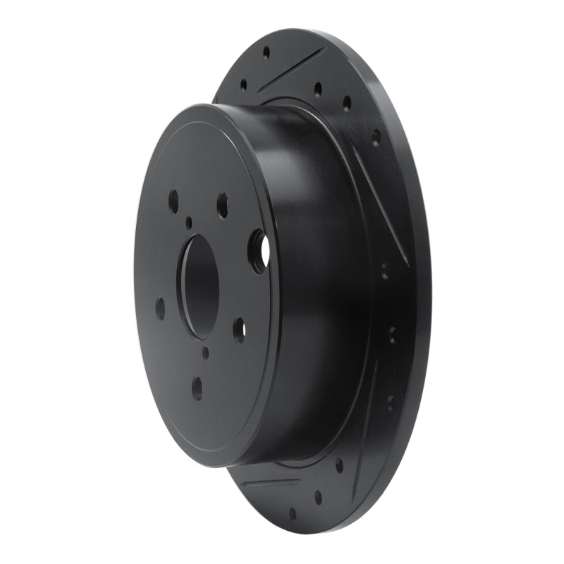 R1 Concepts WRX Rear Left Drilled & Slotted Rotor | Subaru WRX (14-21) (ECB-13024L)