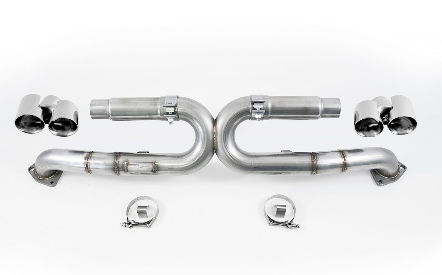 AWE Tuning Performance Exhaust for 991 Carrera - Chrome Silver Tips (3015-32044)