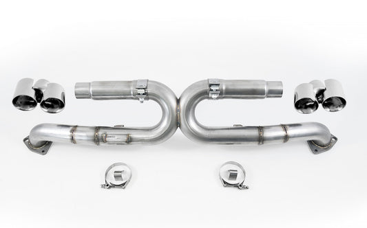 AWE Tuning Performance Exhaust for 991 Carrera - Chrome Silver Tips (3015-32044)