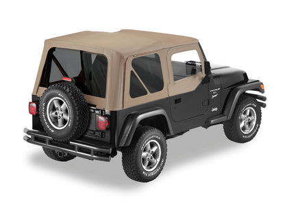 Bestop 51124-33 A-Top OEM Replace Dark Tan Tinted Windows Jeep Wrangler 97-02