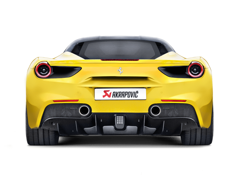 Akrapovic 16-17 Ferrari 488 GTB/488 Spyder Slip-On Line (Titanium) w/ Carbon Tips