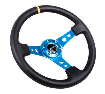 NRG RST-006 Sport Steering Wheels - 350mm x 3" Deep - Premium Leather