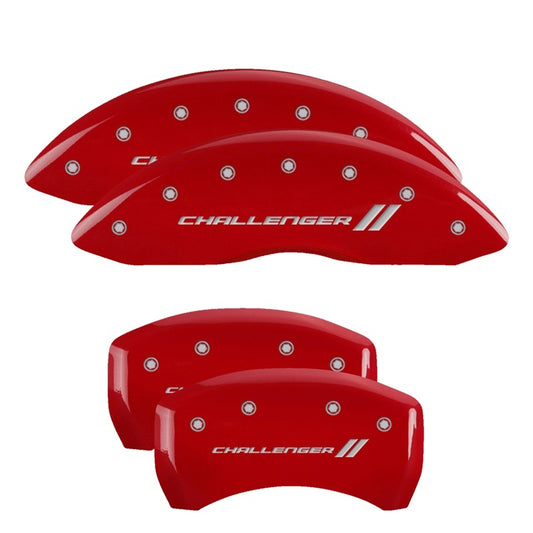 MGP Caliper Covers 12181SCL1RD Front/Rear 4pc Red for Challenger/Charger